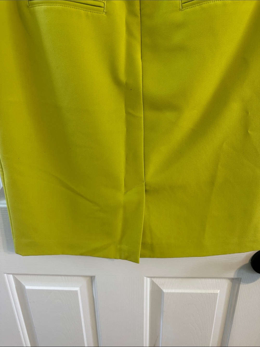 0155 Worthington Lime Green Stretch Pencil Skirt size 6 - Picture 5 of 7